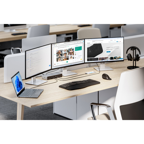 Kensington SD5000T5 Thunderbolt 5 Docking Station für Monitor, Workstation, Notebook - Ladefunktion - Speicherkartenleser 