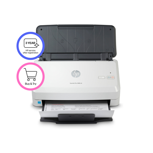HP ScanJet Pro 3000 s4 Sheetfed Scanner - 600 dpi Optical - 48-bit Color - 40 ppm (Mono) - 40 ppm (Color) - Duplex Scannin