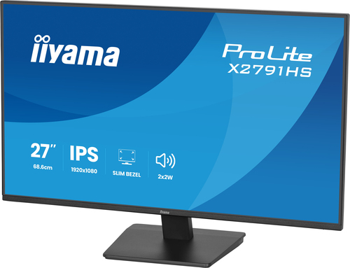 iiyama ProLite X2791HS-B1. Bildschirmdiagonale: 68,6 cm (27"), Display-Auflösung: 1920 x 1080 Pixel, HD-Typ: Full HD, Bild