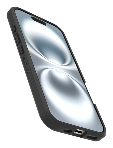 OtterBox React Case for Apple iPhone 16 Smartphone - Black Crystal (Clear/Black) - 1 - Drop Resistant, Scrape Resistant - 