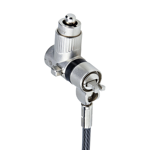 StarTech.com 3-in-1 Universal Laptop Lock 6.6ft, Master Keyed Locking Cable, Security Cable, Compatible w/Noble Wedge®/Nan