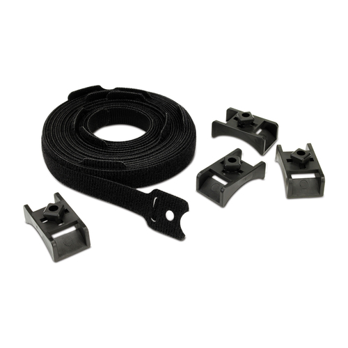 APC AR8621 Kabelbinder - Schwarz - 10 Pack Paket - TAA-konform - Kabelbündler - 0U Rack-Höhe