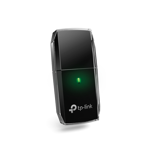 TP-Link Archer T2U IEEE 802.11ac Wi-Fi Adapter for Desktop Computer, Notebook - USB 2.0 - 600 Mbit/s - 2.40 GHz ISM - 5 GH