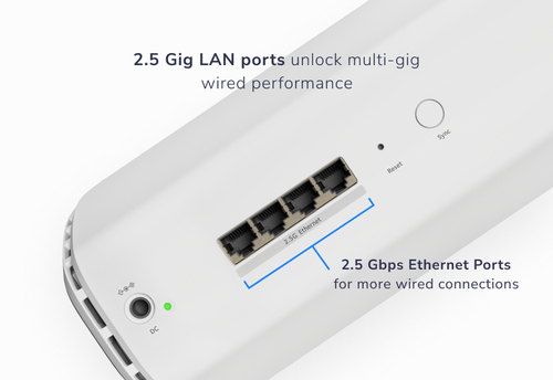 MESH-SATELLITE ORBI 870 WIFI 7 TRI-BAND WHITE 21 GBIT/S