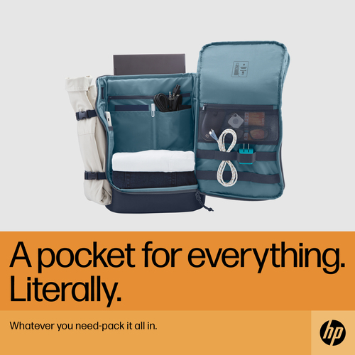 HP Travel 25 Liter 15.6 Iron Grey Laptop Backpack. Case type: Backpack, Maximum screen size: 39.6 cm (15.6"). Weight: 860 g