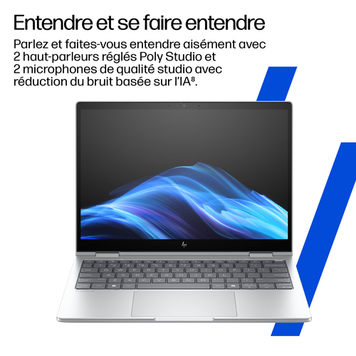 HP EliteBook 8 Flip G1i 13AI Intel Core Ultra 5 225U - 512GB SSD 16GB - 1920 x 1200 - Argenté - W11P