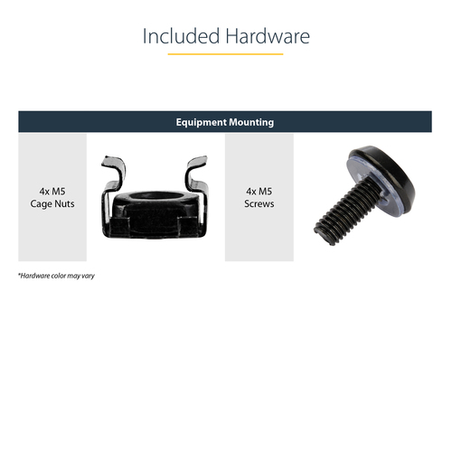 StarTech.com Scaffale cantilever per montaggio a rack universale con fessure 16" 2U - Ripiano per armadio server rack fiss