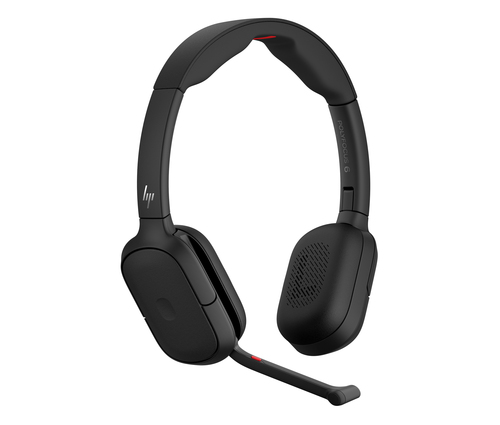 HP Poly Focus 625 Stereo Bluetooth-Headset. Gewicht: 208 g. Produktfarbe: Schwarz