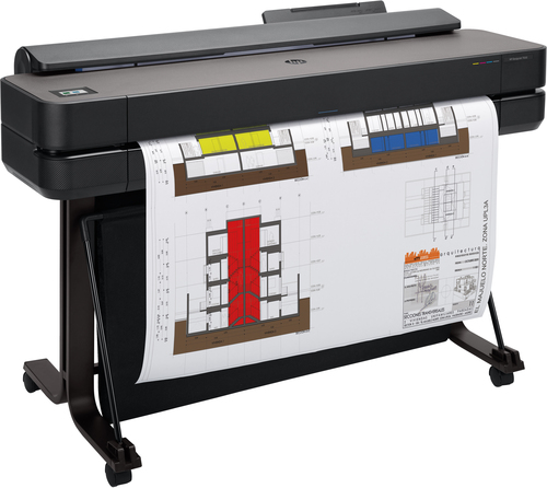 HP Designjet T650 DIN A1 Tintenstrahl-Großformatdrucker - 914,40 mm (36 Zoll) Druckbreite - Farbe - 4 Farbe(n) - 25 s Farb