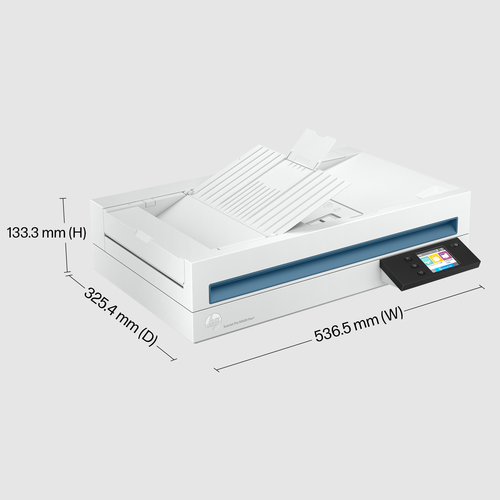 HP ScanJet Pro N4600 fnw1 ADF-Scanner - 600 x 600 dpi Optische Auflösung - 48-bit Farbtiefe - 8-bit Graustufen - USB