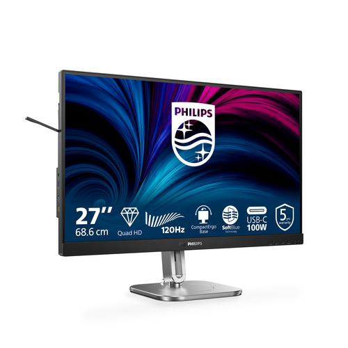 Philips 27B2U4601 27" Class WQHD LCD Monitor - 16:9 - 68.6 cm (27") Viewable - In-plane Switching (IPS) Technology - 2560 