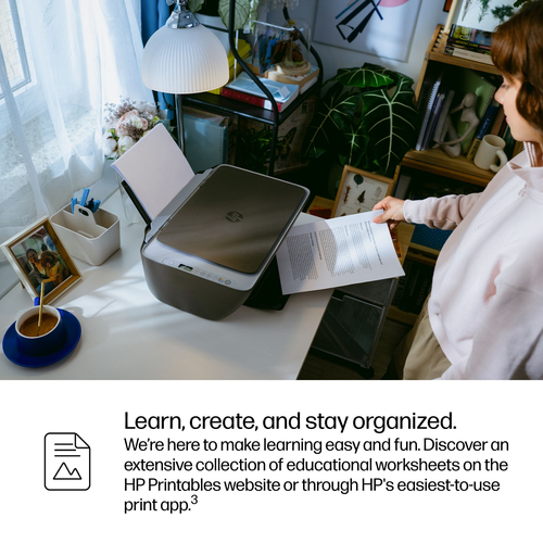 HP Deskjet 2921 Kabellos - Tintenstrahl-Multifunktionsdrucker - Farbe - Grau - Kopierer/Drucker/Scanner - 4800 x 1200 dpi 