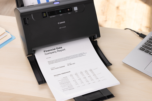 Canon imageFORMULA DR-C240 Document Scanner, duplex, scan to email | Ingram Micro