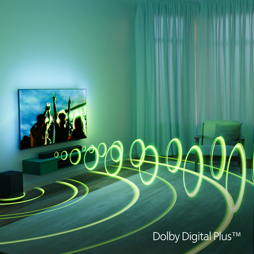 Sound Bar Speaker Philips TAB5309 2.1 Bluetooth - 120 W RMS - Grigio scuro - Parato montabile - 150 Hz a 20 kHz - Dolby Di