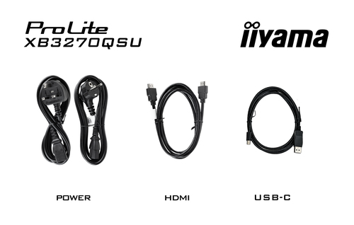 iiyama ProLite XB3270QSU-B1 32 Zoll Klasse WQHD LED-Monitor - 16:9 Format - Mattschwarz - 80 cm (31,5 Zoll) Viewable - IPS