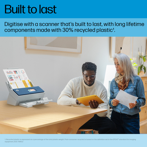 HP ScanJet Enterprise Flow N9000 sn1. Maximale Scan-Abmessung: 297 x 5842 mm, Optische Scan-Auflösung: 600 x 600 DPI, Eing