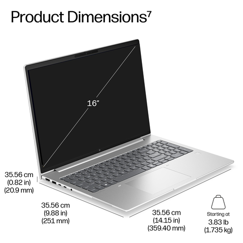 HP EliteBook 6 G2i Next Gen AI PC. Product type: Laptop, Form factor: Clamshell. Processor family: Intel Core Ultra 5, Pro
