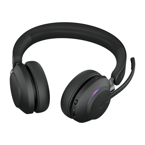 Jabra Evolve2 65 USB-C Black MS Chrg stand Stereo. Product type: Headset. Connectivity technology: Wireless, Bluetooth. Re