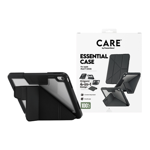 CARE Essential Case for Apple iPad (11th Generation) Tablet - Black - Thermoplastic Polyurethane (TPU) - 27.9 cm (11") Max