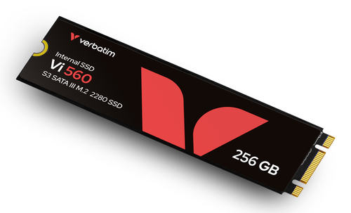 Unità stato solido Verbatim Vi560 - M.2 2280 Interno - 256 GB - SATA (SATA/600) - 110 TB TBW - 560 MB/s Velocità massima t