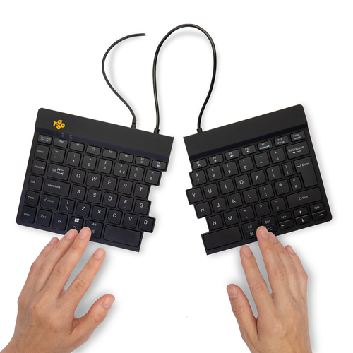 R-Go Split Break ergonomic keyboard, QWERTY (UK) - wired, black