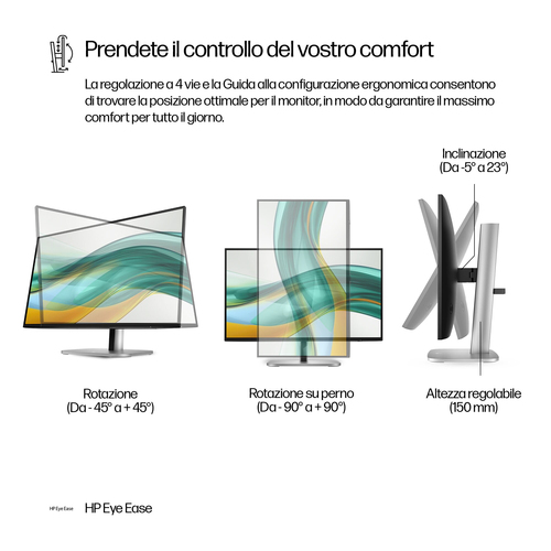 Monitor LED HP 524pf 609,6 mm (24,0") Classe Full HD - 16:9 - 60,5 cm (23,8") Viewable - Tecnologia In-plane Switching (IP