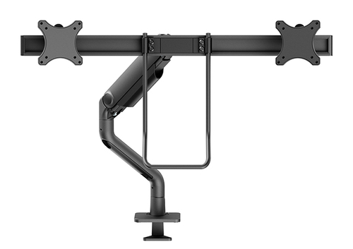 Neomounts NEXT One Mounting Arm for Monitor, Display - Black - Height Adjustable - 2 Display(s) Supported - 43.2 cm to 68.