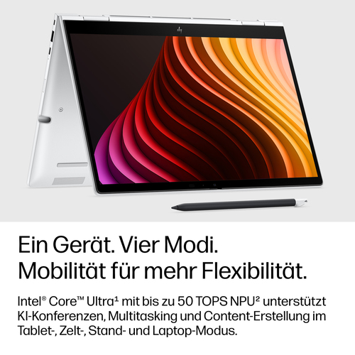 HP EliteBook 8 Flip G2i 33,8 cm (13,3 Zoll) Touchscreen Umrüstbar Copilot+ PC 2 in 1 Notebook - 5G - WUXGA - Intel Core Ul
