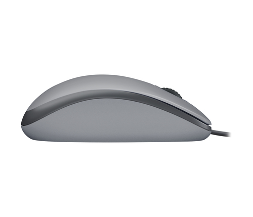 Logitech M110 Silent Full-size Maus - USB Typ-A - Optisch - 3 Taste(n) - Mitte Gray - Kabel - 1000 dpi Auflösung - Scroll-