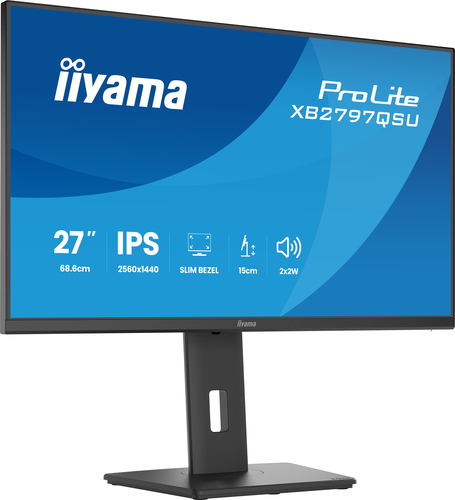 iiyama ProLite XB2797QSU-B1. Display diagonal: 68.6 cm (27"), Display resolution: 2560 x 1440 pixels, HD type: Quad HD, Di