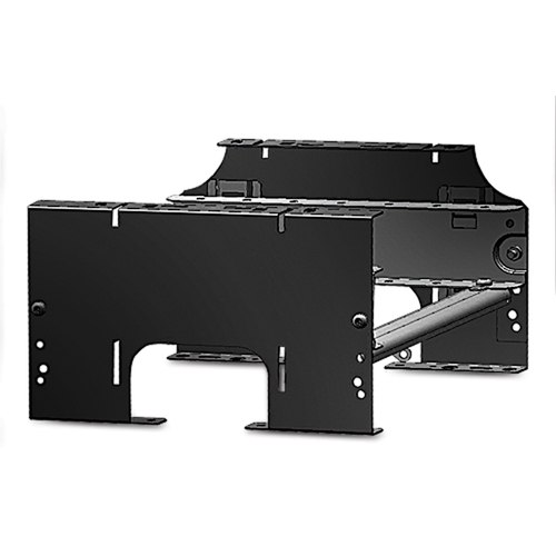 APC AR8580 Cable Routing - Black - Trough - 2U Rack Height