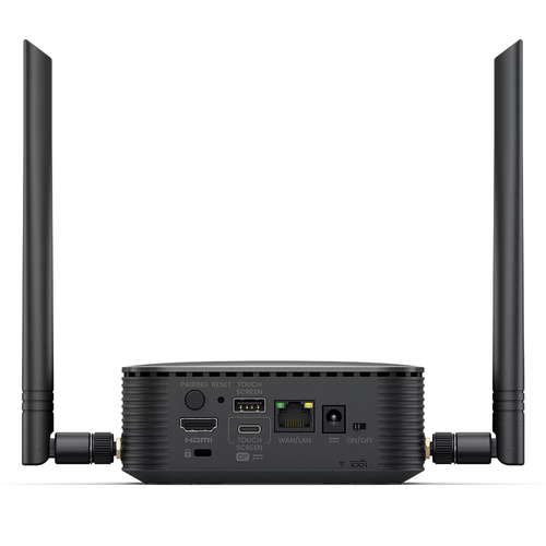 BenQ InstaShow VS25. Formfaktor: Desktop, Produktfarbe: Schwarz. Antennentyp: Extern, Antenne Zunahmeniveau (max): 2 dBi. 