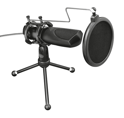 MikrofonTrust Mantis GXT 232 - Kabelgebunden - Kondensator - Omnidirektional - 1,50 m - USB - Desktop - 50 Hz bis 16 kHz