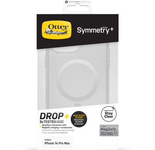 OtterBox Symmetry Series+ Estojo para Apple Smartphone - Resistente a bactérias, Resistente a quedas, Resistente a golpes 