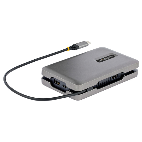 StarTech.com USB 3.2 (Gen 2) Type C Docking Station for Notebook, Smartphone, Tablet - 100 W - Space Gray - TAA Compliant 