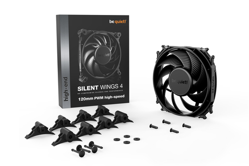 be quiet! Silent Wings 4 Cooling Fan - Radiator, Case - 120 mm Maximum Fan Diameter - 1 x Fan(s) - 130.31m³/h Maximum Airf