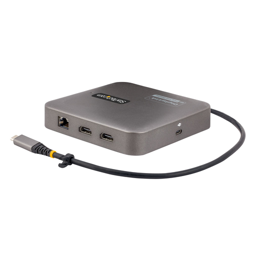 StarTech.com USB C Multiport Adapter, Dual 4K 60Hz HDMI 2.0b, 2x 10Gbps USB Hub, 100W PD Pass-Through, GbE, SD, Mini Dock,