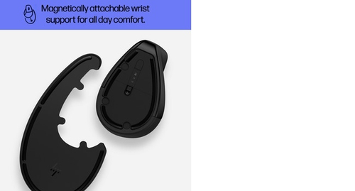 HP Maus - Bluetooth - Schwarz - Kabellos - 2,40 GHz - 1200 dpi Auflösung - Scroll-Rad - Rechtshändig
