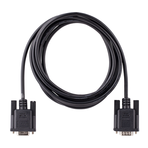 StarTech.com 9FMNM-3M-RS232-CABLE. Produktfarbe: Schwarz, Kabellänge: 3 m, Anschluss 1: DB-9. Quantity per pack: 1 Stück(e