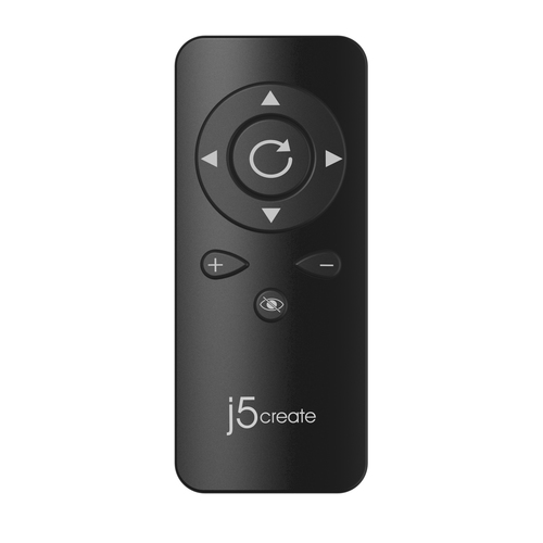 j5create JVCU435-N Cámara web USB™ 4K Ultra HD con control remoto con zoom digital de 5x. Megapixeles: 8,29 MP, Máxima res