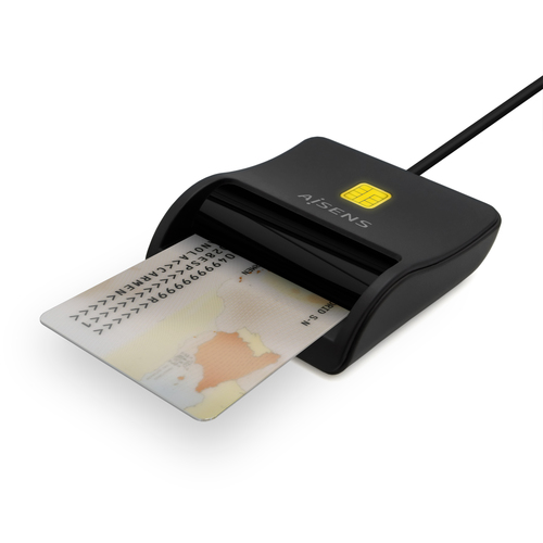LECTOR INTELIGENTE TARJETA-DNI USB-C NEGRO