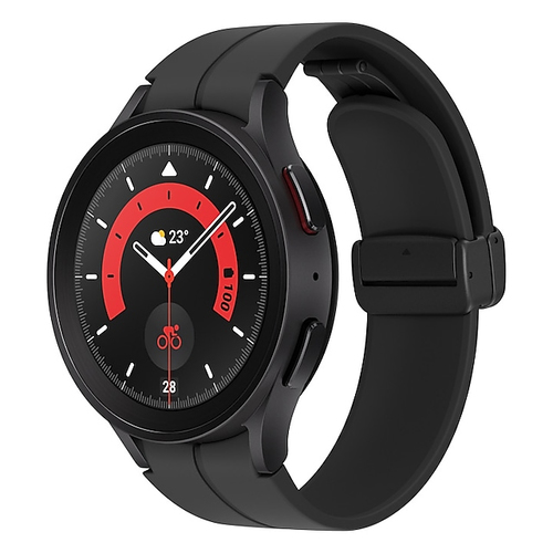 Samsung Galaxy Watch5 Pro Smart Watch - 45 mm Case Width - Black, Titanium Case Color - Titanium Body Material - Titanium 