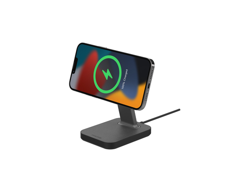 mophie UNV WRLS-snap+ stand-Black-ROC-EU. Charger type: Indoor, Power source type: AC, Charger compatibility: Smartphone, 
