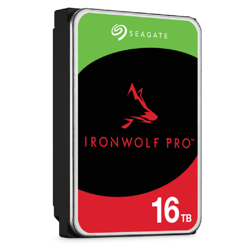 Seagate IronWolf Pro ST16000NT001 16 TB Disco rígido - 3,5" Interno - SATA (SATA/600) - Gravação magnética convencional (C