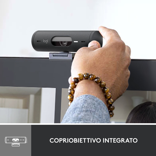 Webcam Logitech BRIO - Grafite