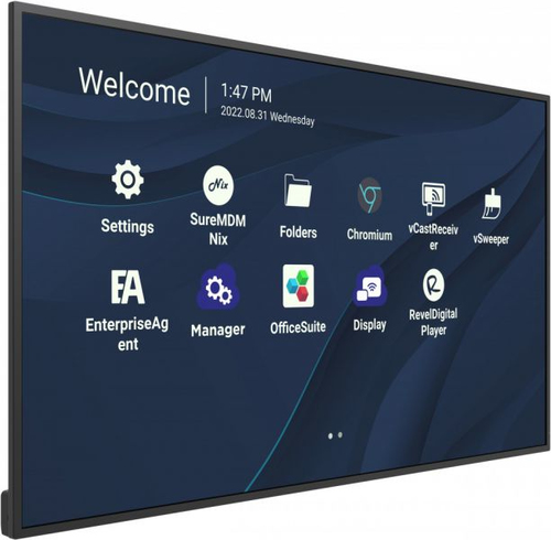 ViewSonic CDE4330 43"" LCD Digital Signage Display - Energy Star - Cortex A55 - 4 GB DDR4 SDRAM - 3840 x 2160 - LED - 450 