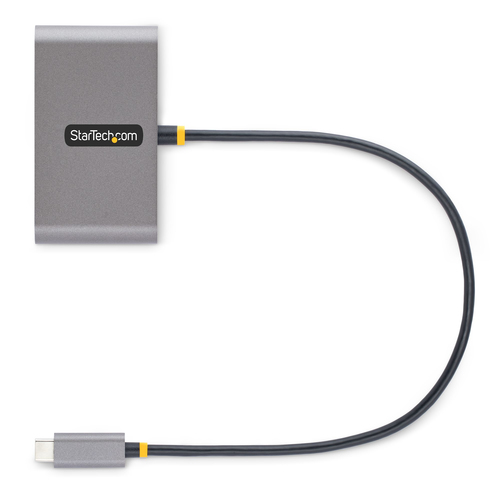 StarTech.com USB Hub - USB 3.2 (Gen 1) Type C - Portable - Space Gray - UASP Support - 4 Total USB Port(s) - PC, iPadOS