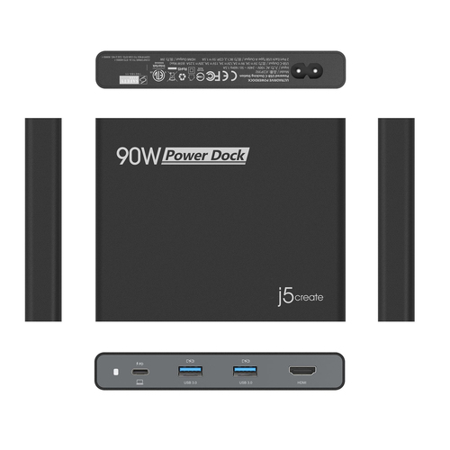 j5create JCDP392-FN. Host interface: USB 3.2 Gen 1 (3.1 Gen 1) Type-C, Hub interfaces: HDMI, USB 3.2 Gen 1 (3.1 Gen 1) Typ