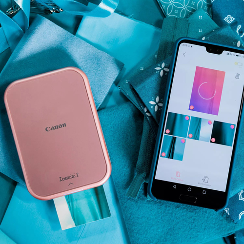 Canon Zoemini 2 Zero-Ink-Drucker - Farbe - Tragbar - Rose Gold - 314 x 500 dpi Druckauflösung - Bluetooth - USB
