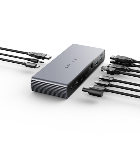 Targus HyperDrive HDTB4D-EU Thunderbolt 4 Docking Station for Monitor, Desktop PC, Tablet, Notebook - Charging Capability 